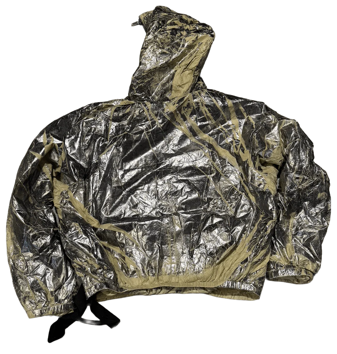 Rick Owens DRKSHDW Sealed Windbreaker Palladium Foil Light Nylon - Image 2