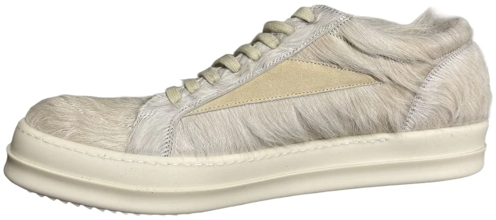 Rick Owens 'Milk' Pony Hair Vintage Sneaks - Image 2