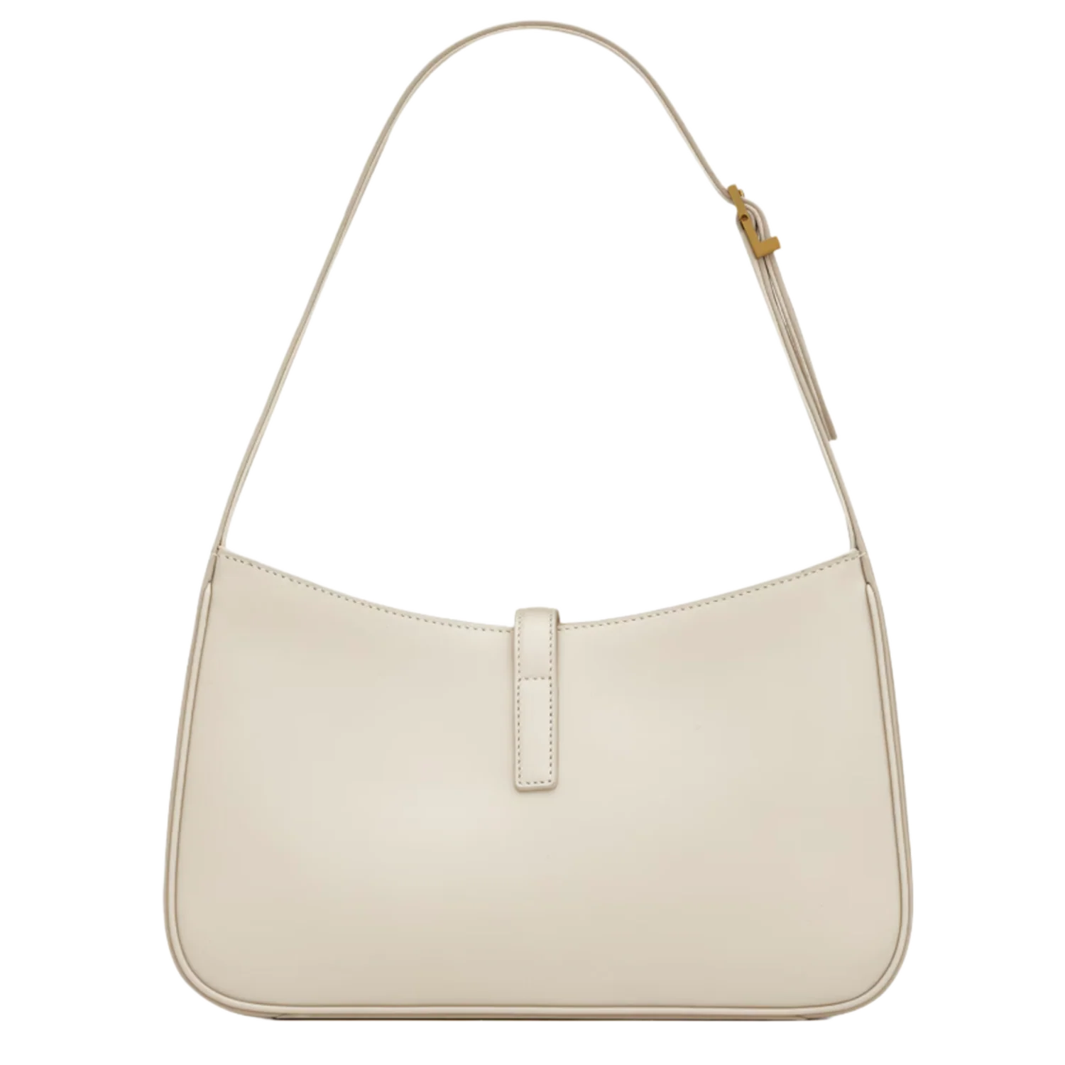Saint Laurent Le 5 A 7 'White Leather' Hobo Bag - Image 2