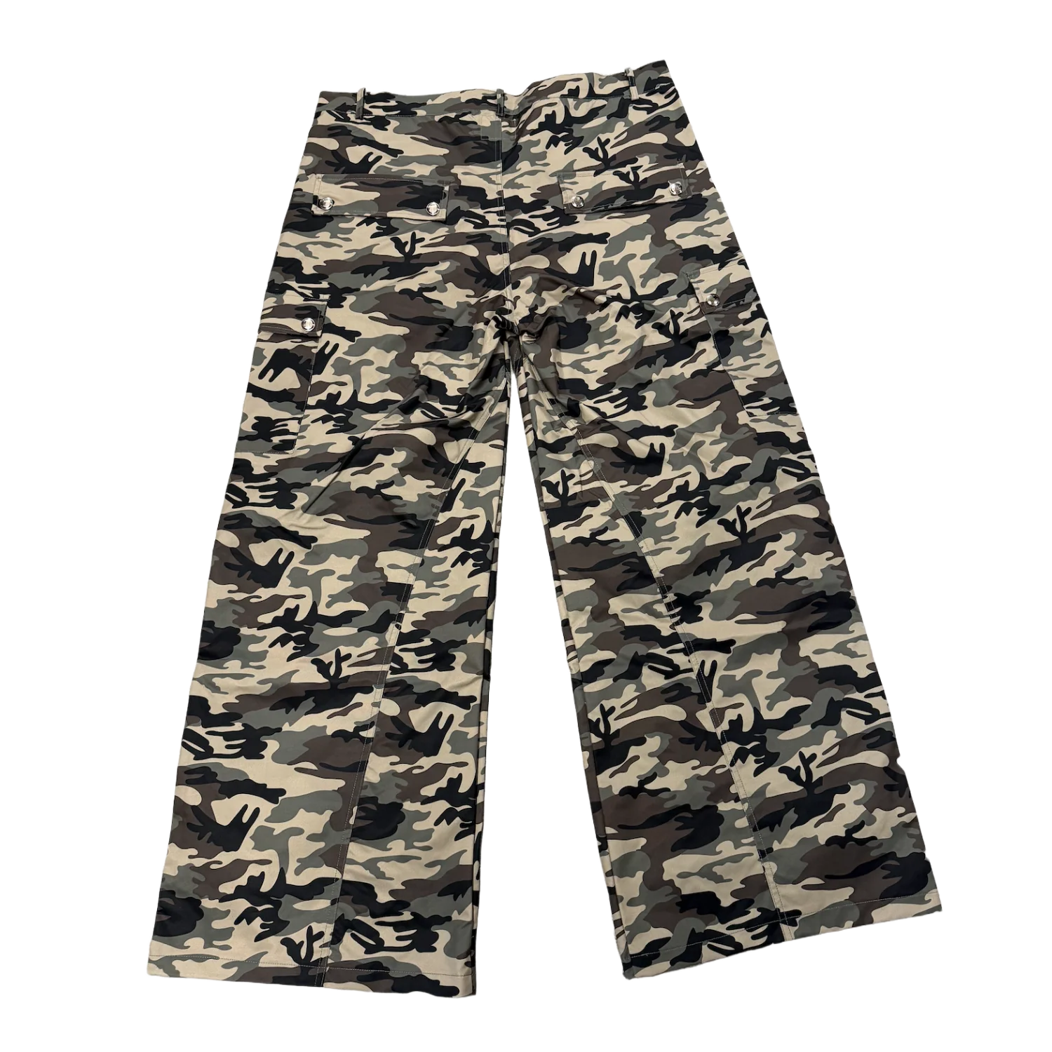 Saint Vanity 'Camo Green Patch' Nylon Cargo Pants - Image 2