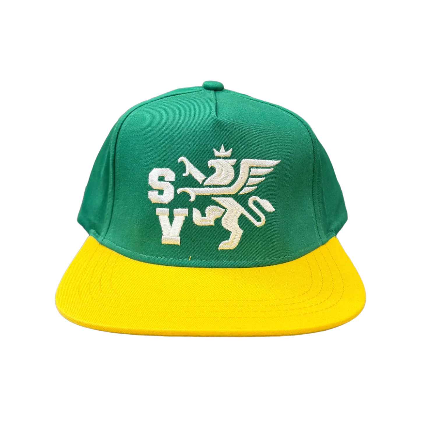 Saint Vanity 'Griffin' Green and Yellow Hat
