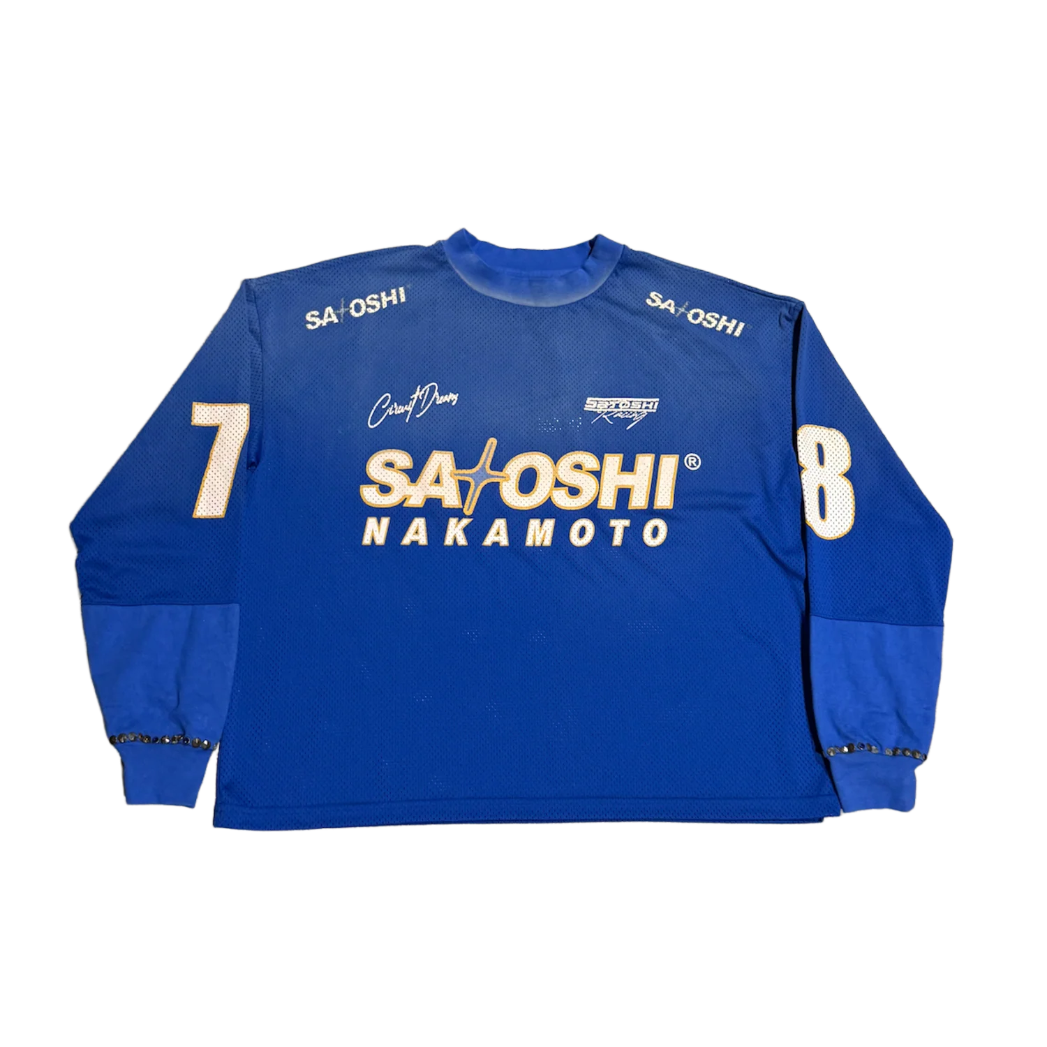 Satoshi Nakamoto 'Blue' Mesh Moto Jersey