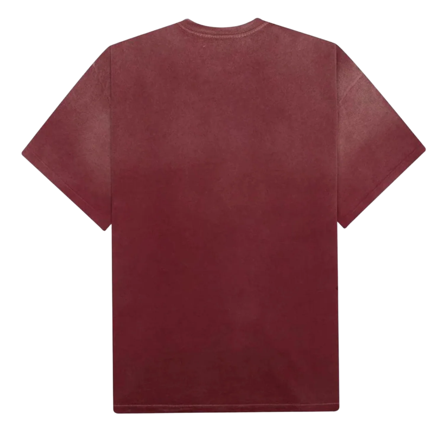 Satoshi Nakamoto 'Pearl Studded' Burgundy Logo Tee - Image 2