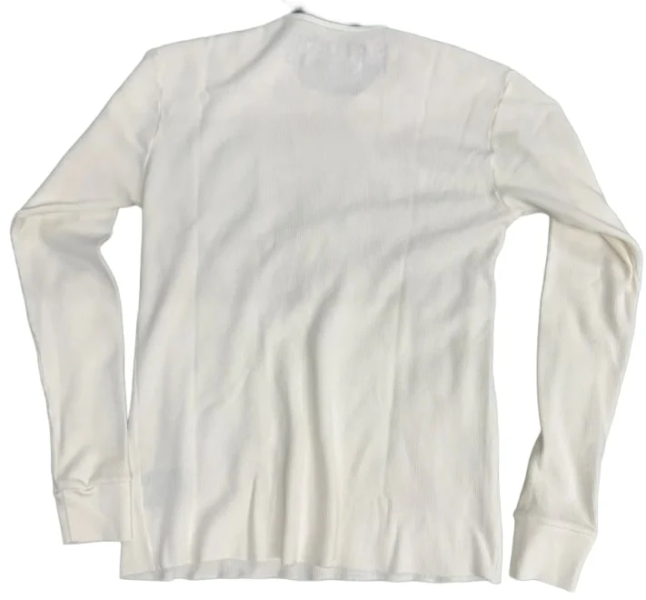 Satoshi Nakamoto 'Vintage White' Thermal Longsleeve - Image 2