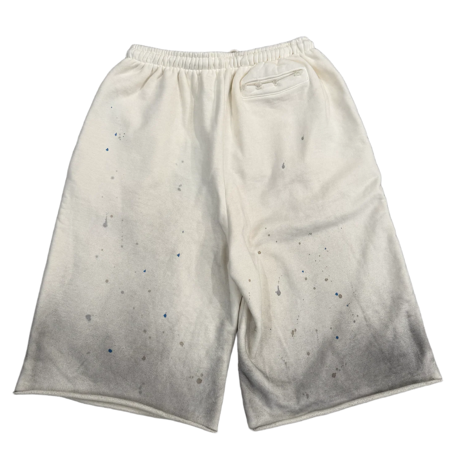 Satoshi Nakamoto 'White' Drifter Studded Sweat Shorts - Image 2