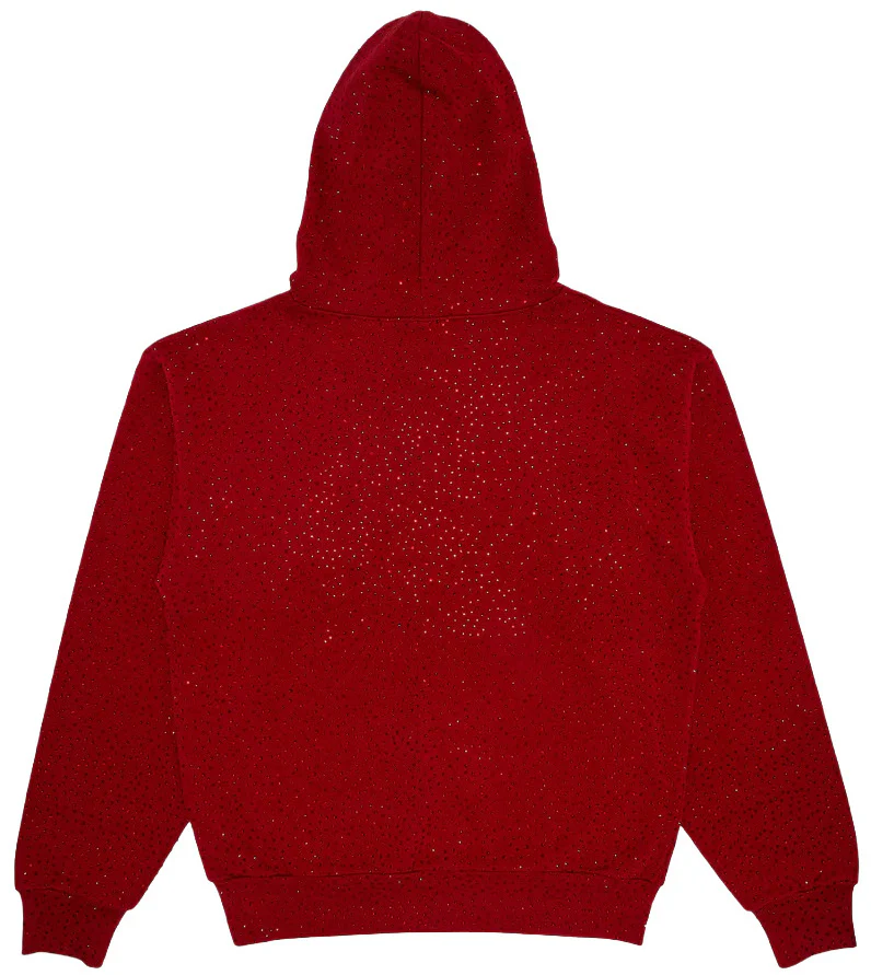 Sp5der 'Red' VVS Hoodie - Image 2