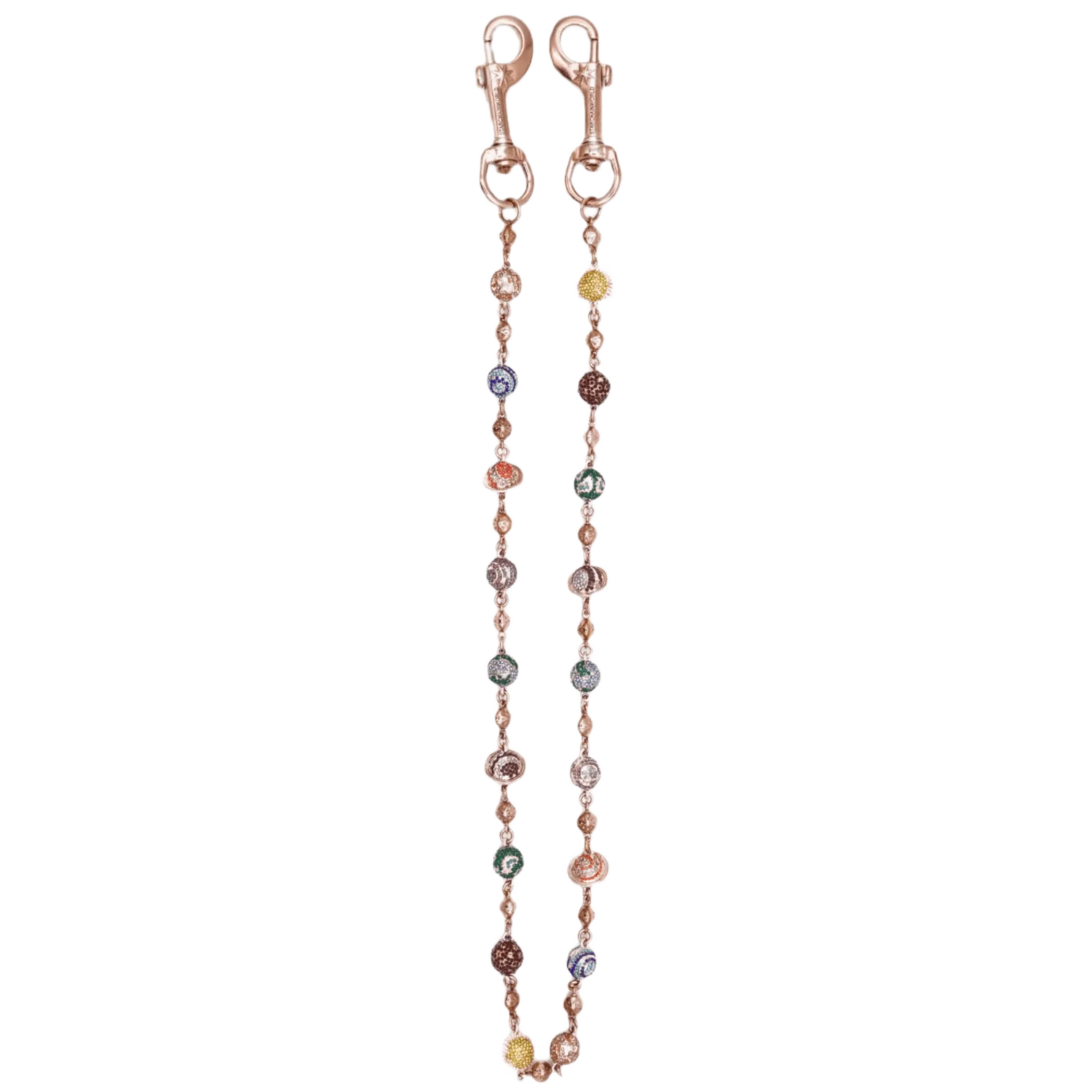 Starchain World 'Rose Gold' Small Planets Wallet Chain - Image 2
