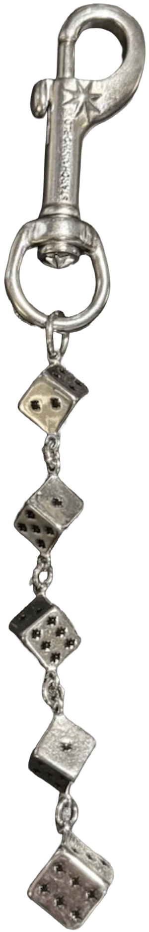 Starchain World 'Silver' Plain Dice Keychain