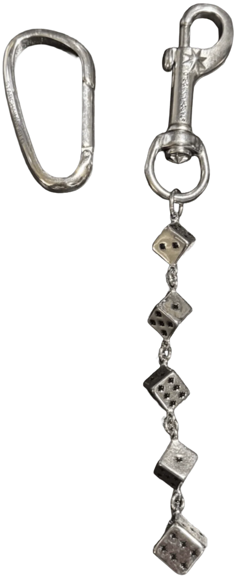 Starchain World 'Silver' Plain Dice Keychain - Image 2