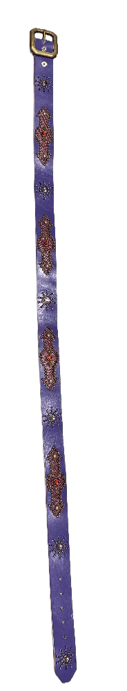 Studded 'Purple Scale/ Sun Gem' Purple Belt - Image 2