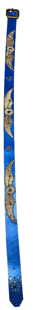 Studded 'Tan Gradient Snakeskin Sun Spider Gem Blue Blet - Image 2