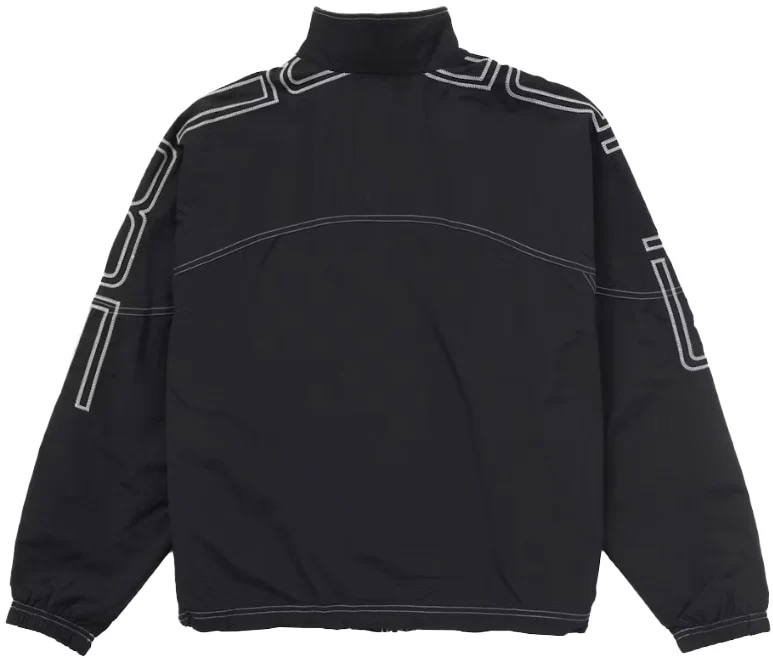 Supreme 'Black' Spellout Embroidered Track Jacket - Image 2