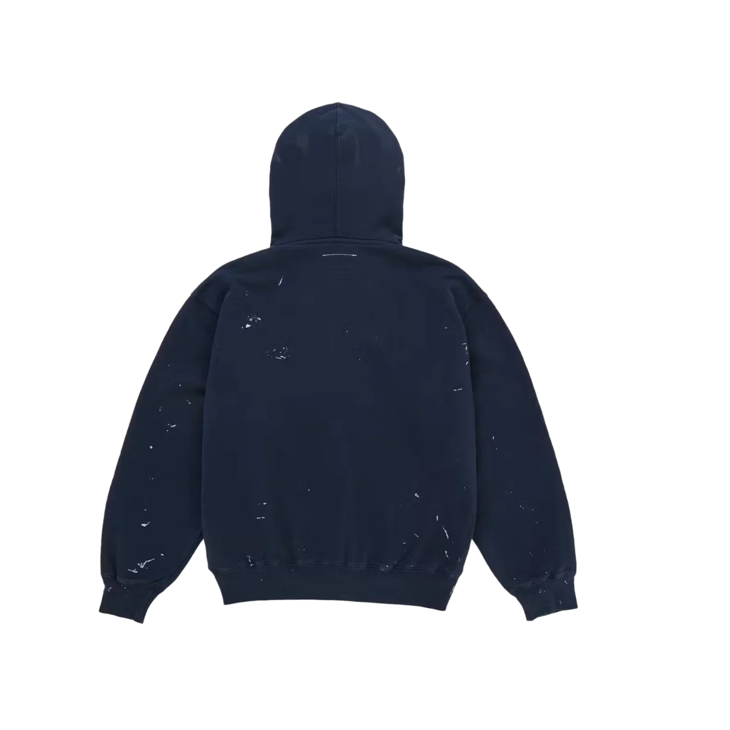 Supreme MM6 Maison Margiela Box Logo Zip Up Hooded Sweatshirt Navy - Image 2