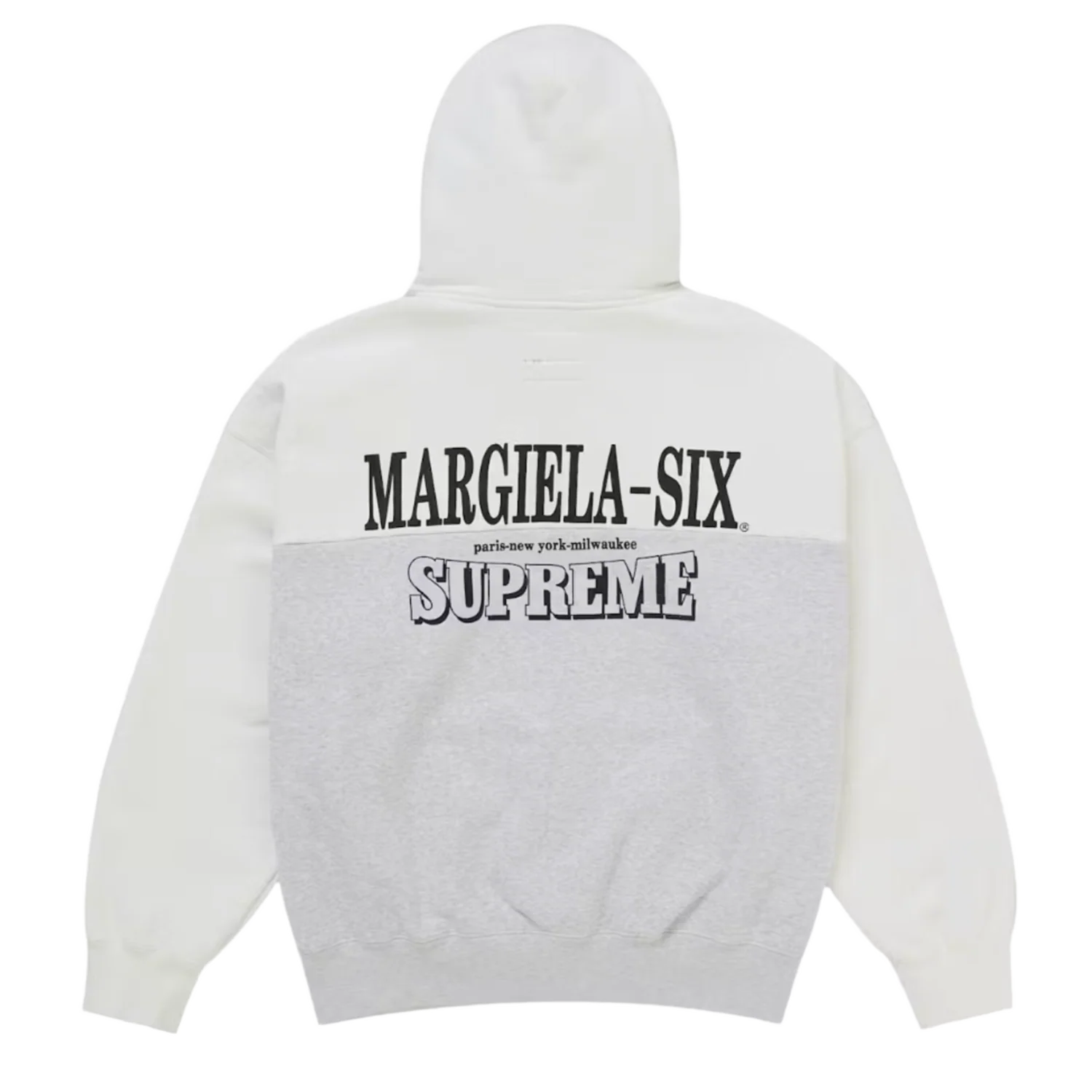 Supreme MM6 Maison Margiela Eagle Zip Up Hooded Sweatshirt White - Image 2