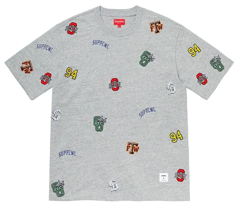 Supreme University Grey Tee