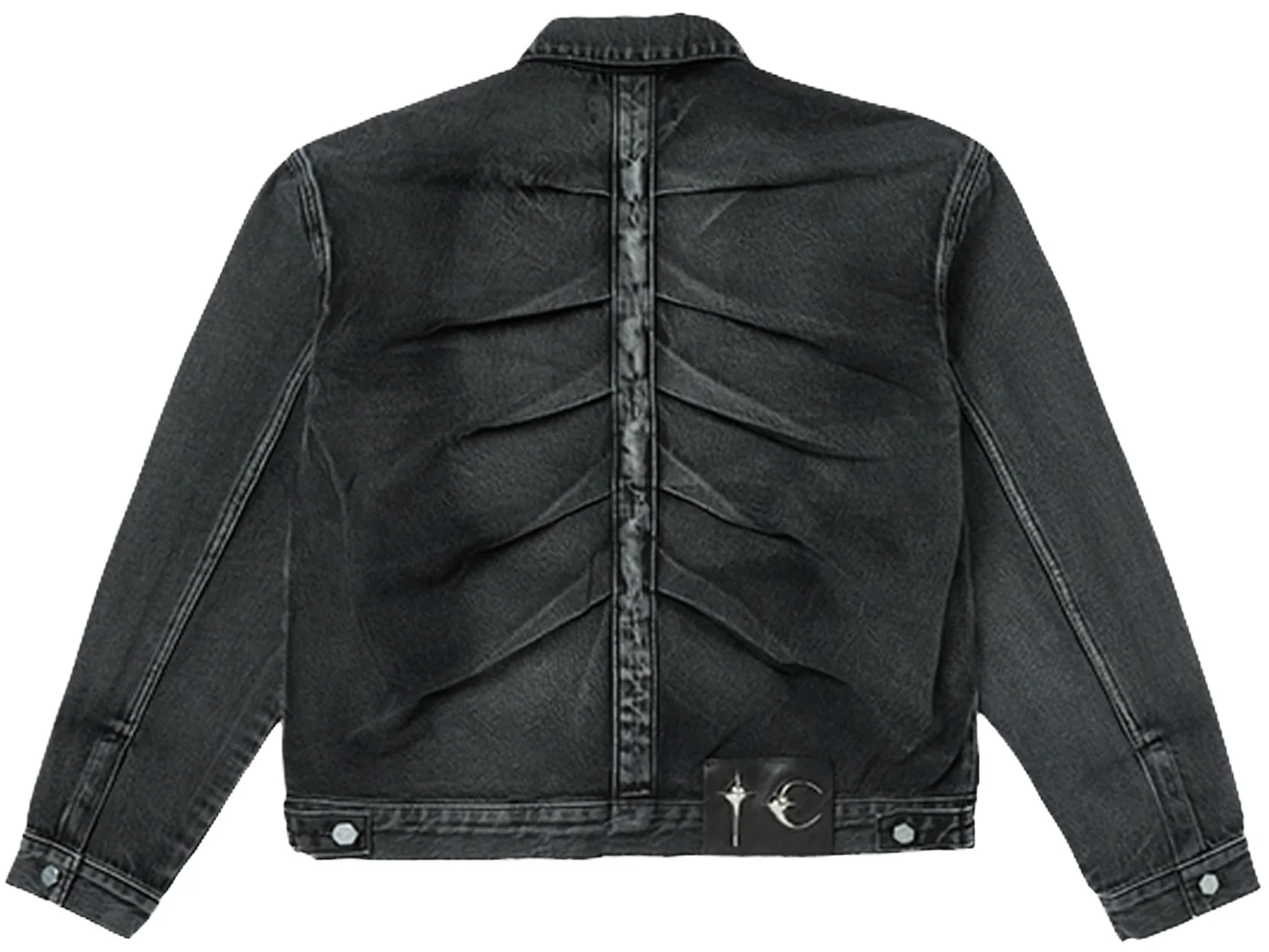 Thug Club 'Black' Claw Denim Jacket - Image 2