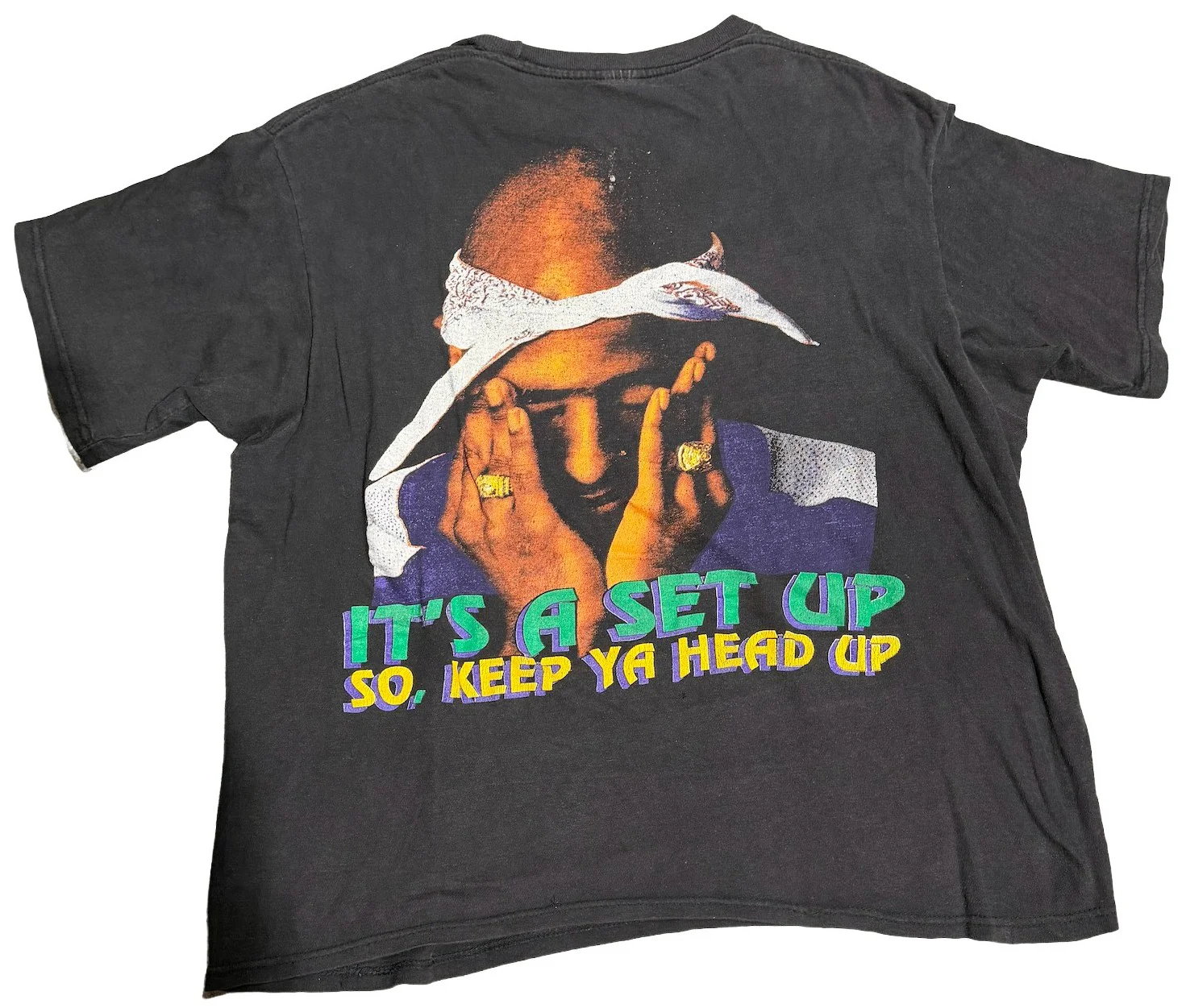 Tupac 'Set Up' Vintage Tee - Image 2