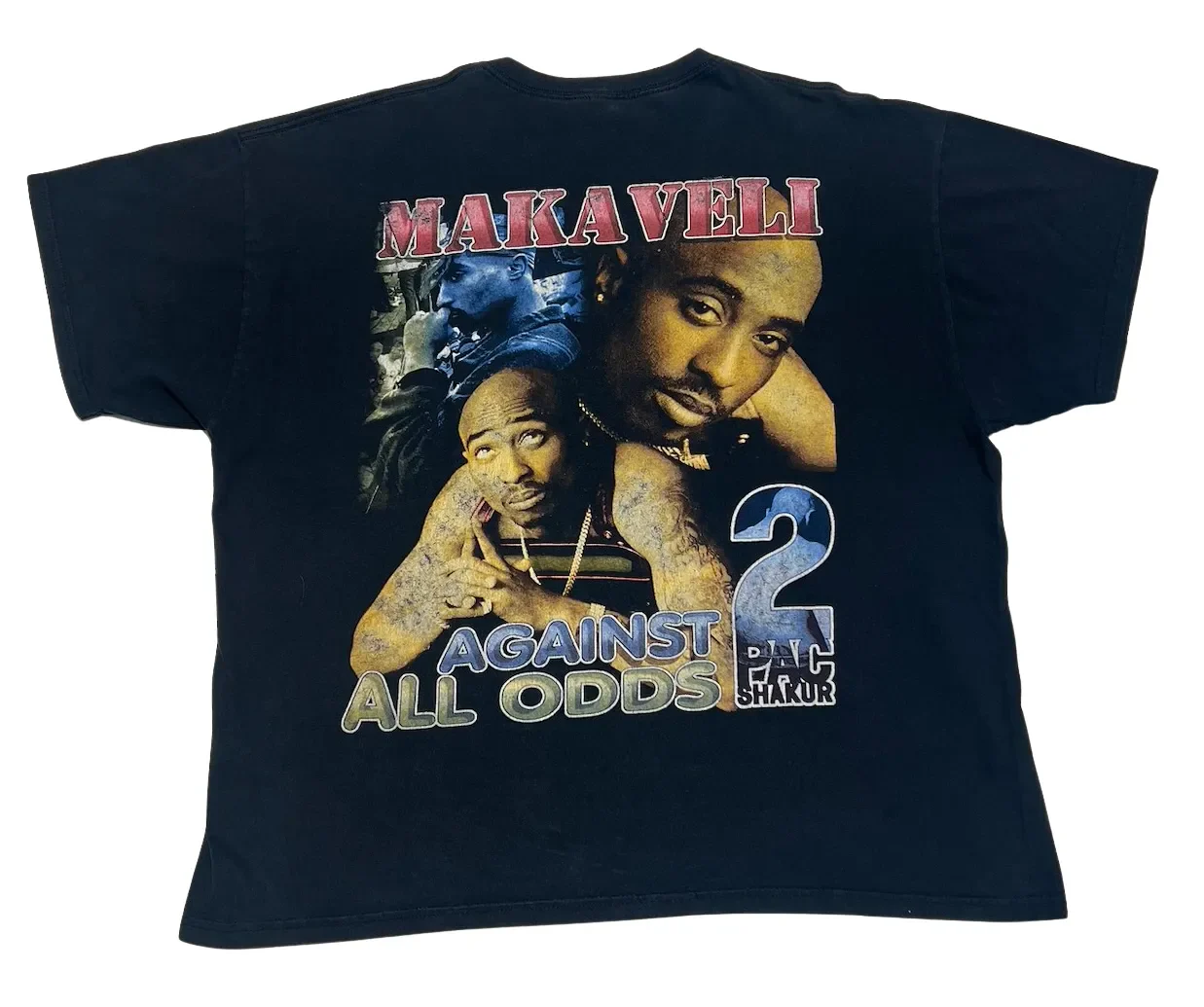 Tupac Shakur 'Against All Odds' Vintage 90s Tee - Image 2