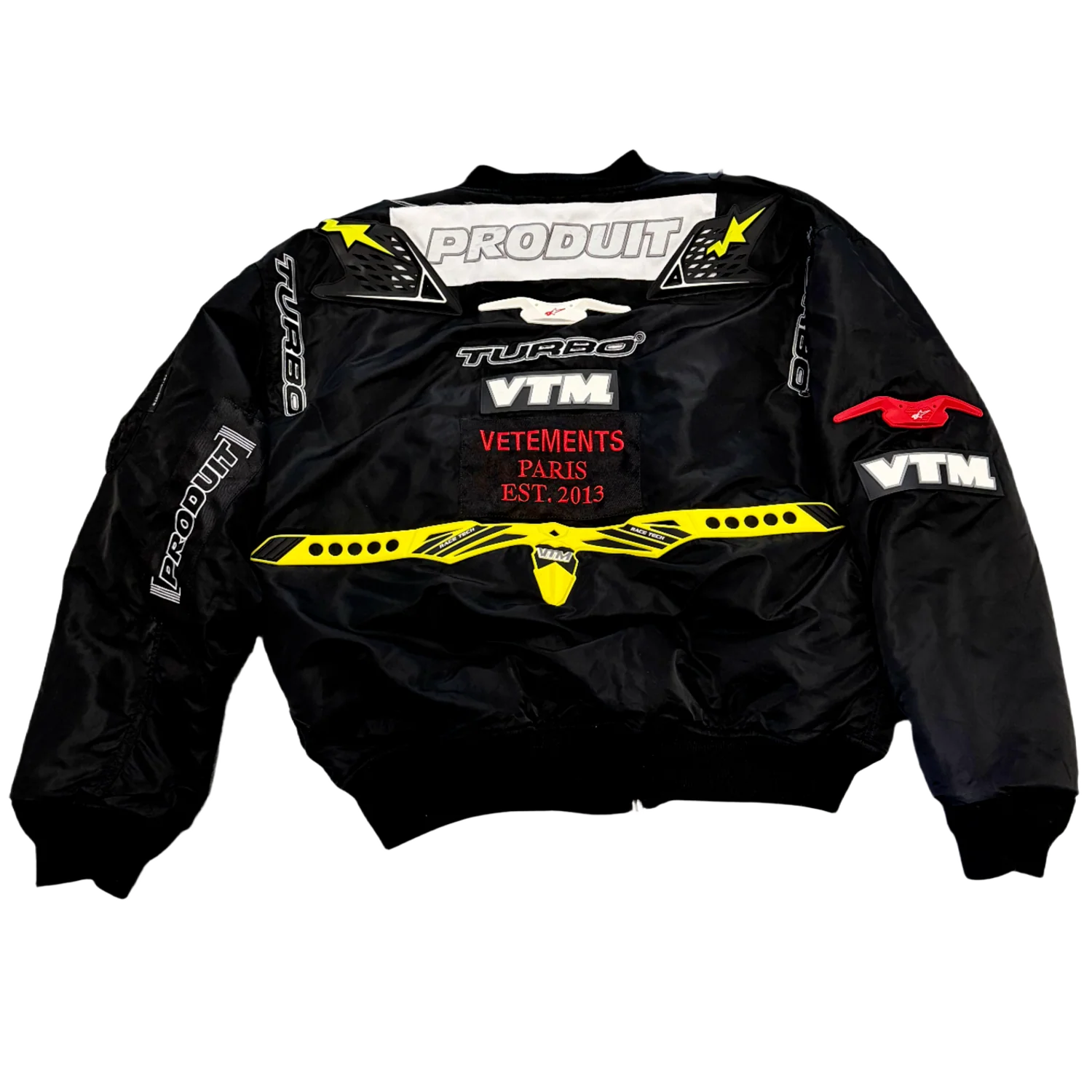 Vetements 'Alpha Industries' Black Bomber Puffer Jacket - Image 2
