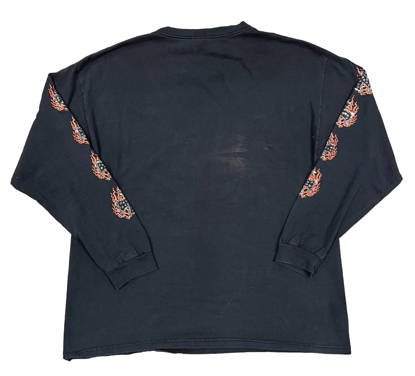 West Coast Choppers 'Flaming Emblems' Rhinestone Vintage Longsleeve - Image 2