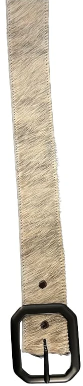 White Cowhair Belt - Image 2