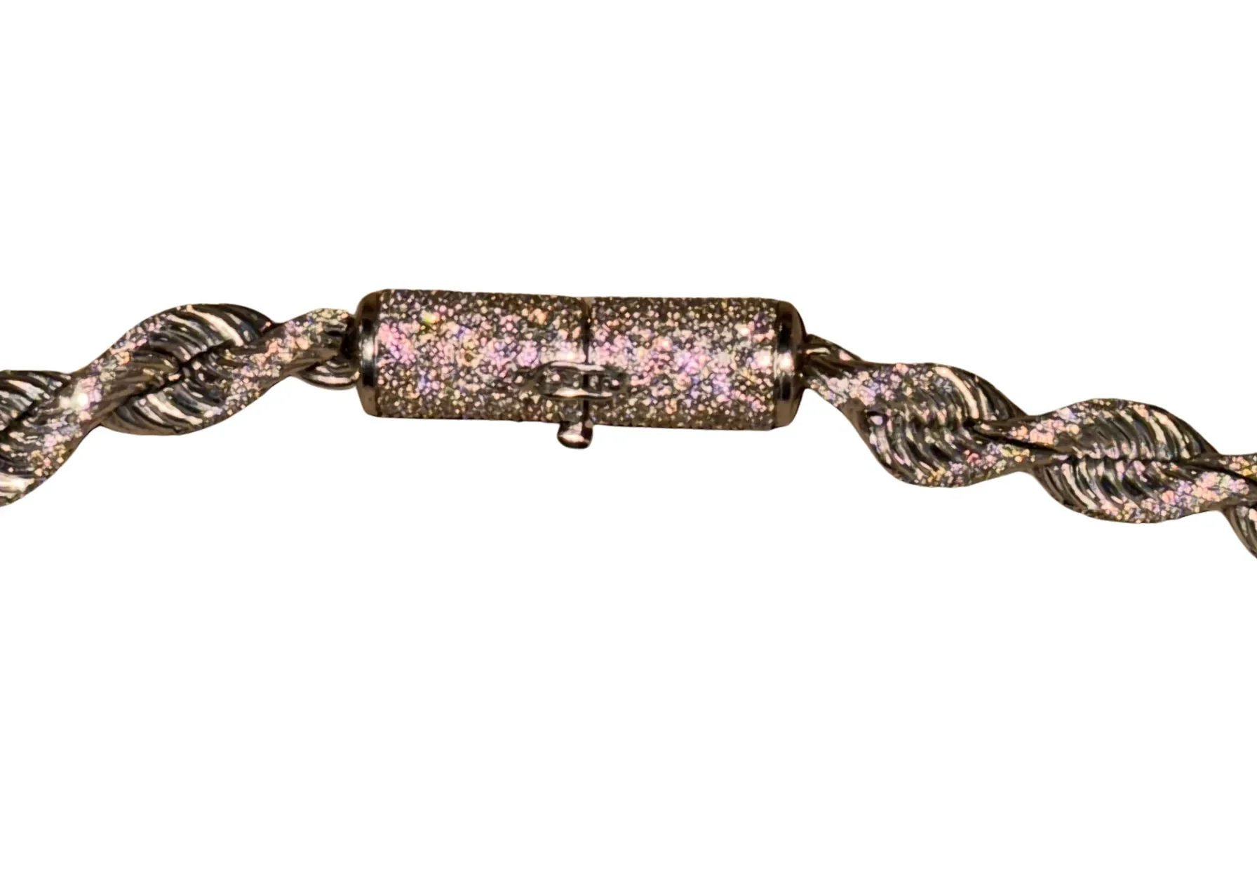 White Gold Diamond 22in Rope Necklace - Image 2