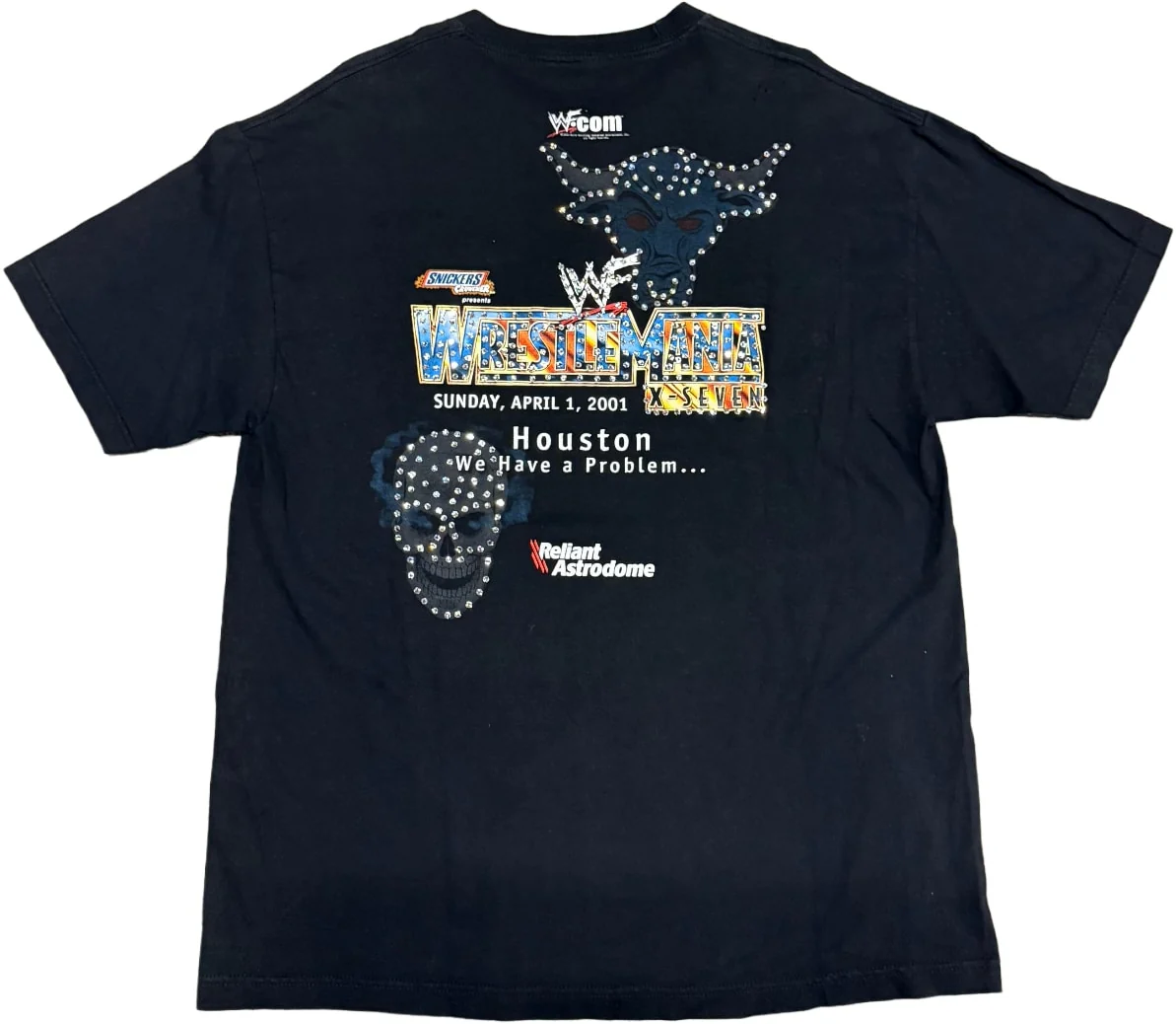 Wrestle Mania 'X-Seven' Rhinestone Vintage Tee - Image 2